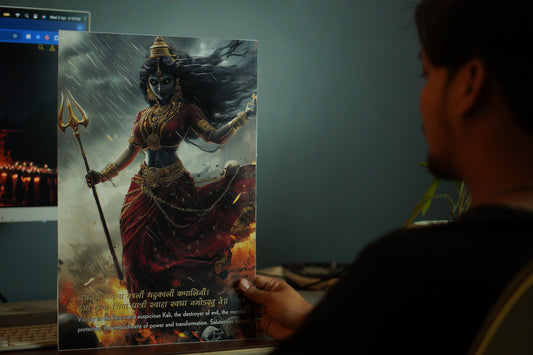 Kaali Mata ji Premium Wall Poster 8K | Motivational and Spritual Poster