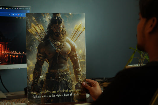 Mahabharat Barbareek Premium Wall Poster 8K | Motivational and Spritual Poster