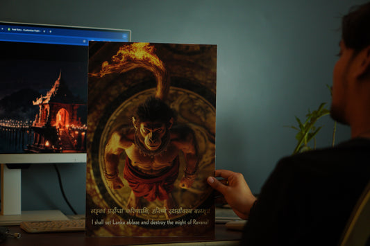 Hanuman Ji Premium Wall Poster 8K | Motivational and Spritual Poster