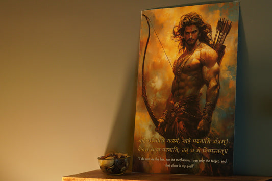 Mahabharat Arjun Premium Wall Poster 8K | Motivational and Spritual Poster