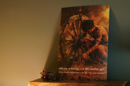 Mahabharat Abhimanyu Premium Wall Poster 8K | Motivational and Spritual Poster