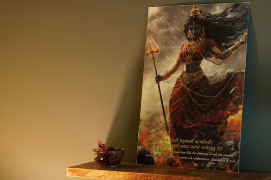 Kaali Mata ji Premium Wall Poster 8K | Motivational and Spritual Poster