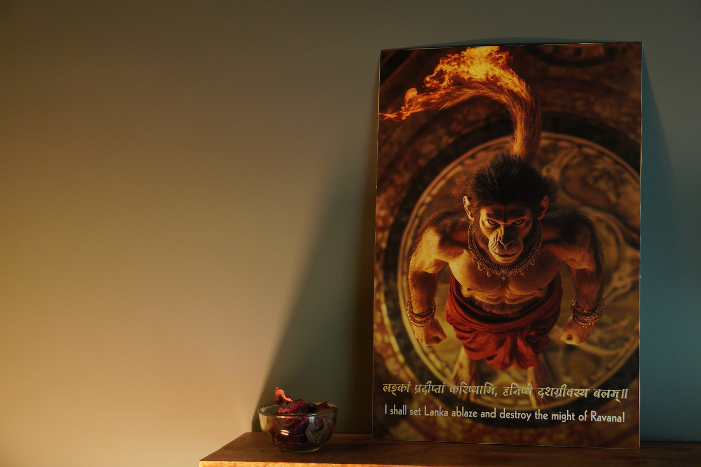 Hanuman Ji Premium Wall Poster 8K | Motivational and Spritual Poster