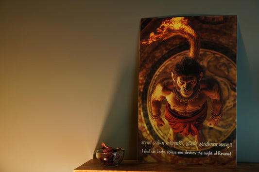 Hanuman Ji Premium Wall Poster 8K | Motivational and Spritual Poster