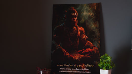 Hanuman Ji Meditating 8k High Quality Poster