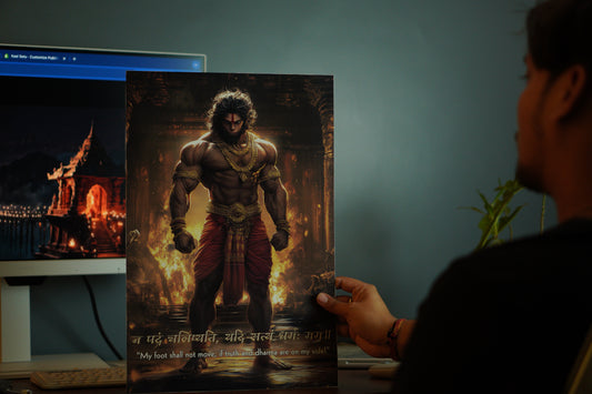 Ramayan Angad Premium Wall Poster 8K | Motivational and Spritual Poster