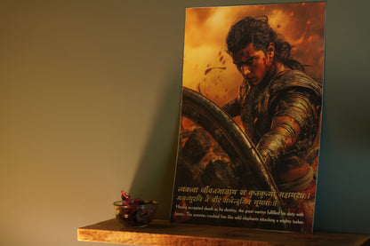 Mahabharat Abhimanyu Premium Wall Poster 8K | Motivational and Spritual Poster