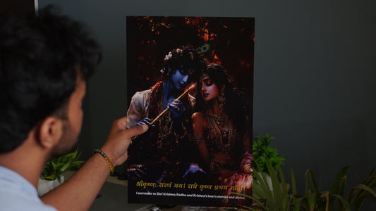 Radha Krishna  8k High Quality Poster